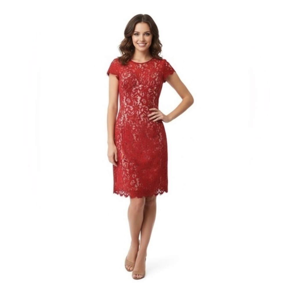 Nicholas Red Lace Dress